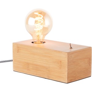 Brilliant Tischlampe Armena aus Holz mit Glühbirne, eine moderne Leselampe.