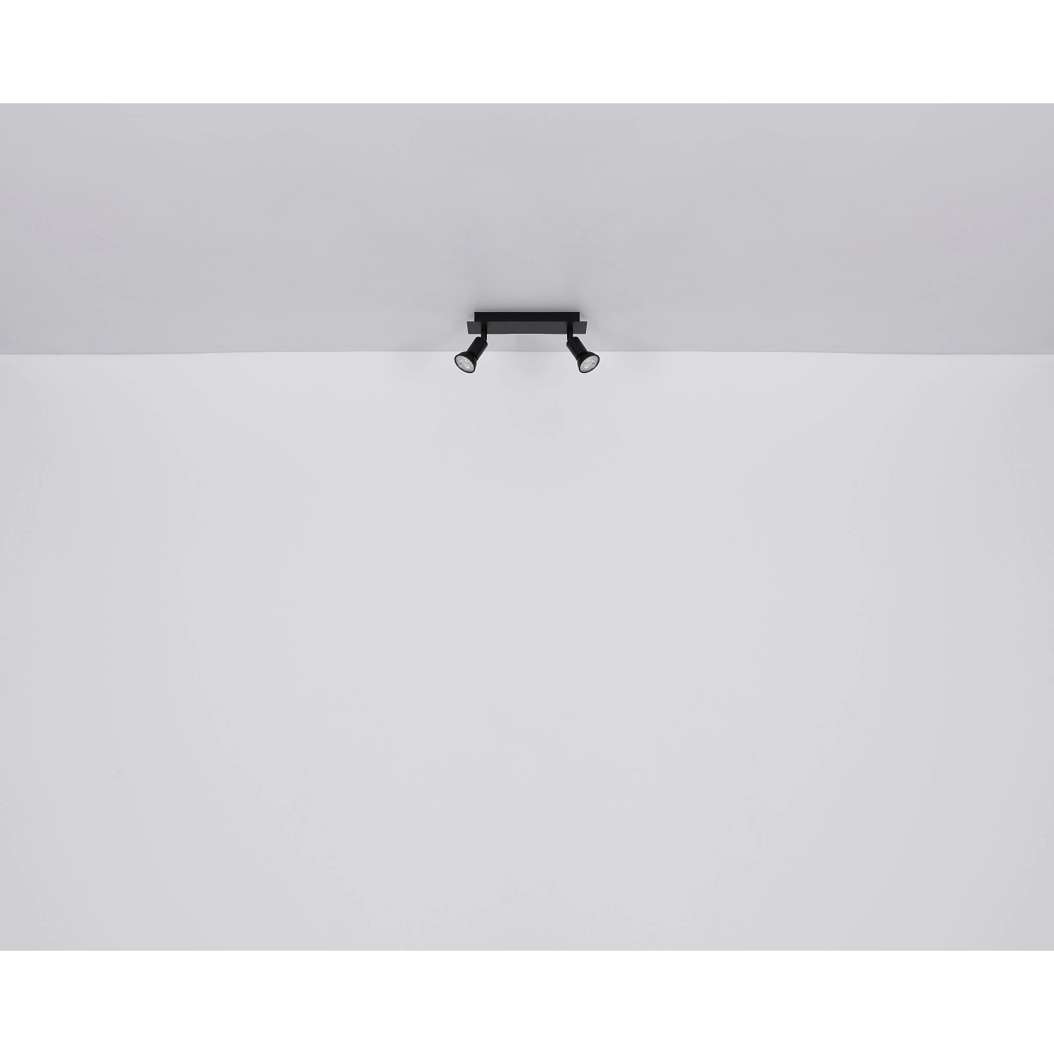 Globo Strahler Drew, 3-flammig, schwarz matt, 400x60x90mm. Deckenleuchte, Spots.