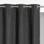 Dunkelgrauer Cosy Living Wärmeschutzvorhang Luna mit Ösen, 145x260 cm.