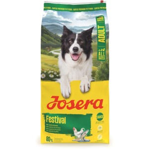 Josera Adult Festival Trockenfutter mit Lachs & Huhn, 12,5kg Sack. Alleinfutter für Hunde.
