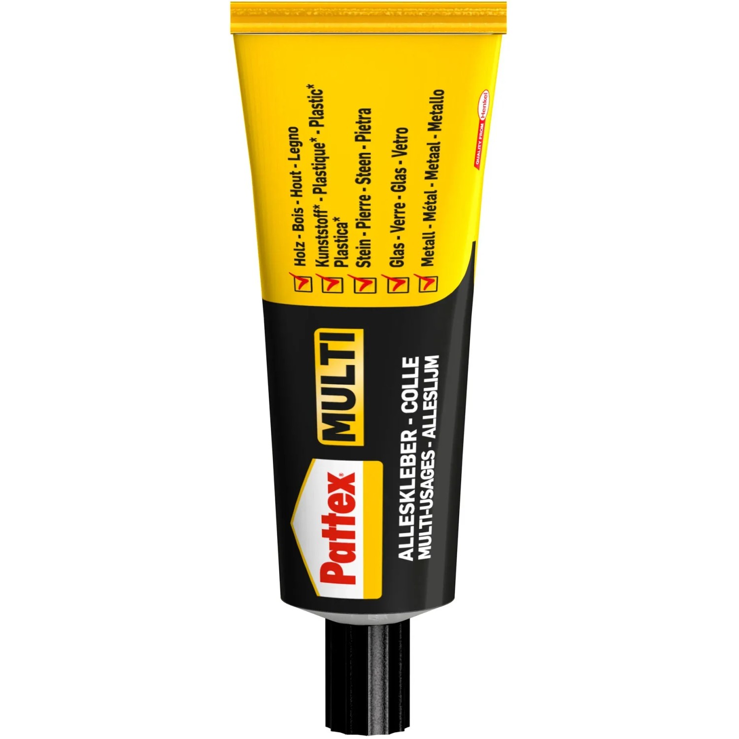 Pattex Multi Alleskleber Transparent, 50g Tube für Holz, Metall, Glas u.v.m.