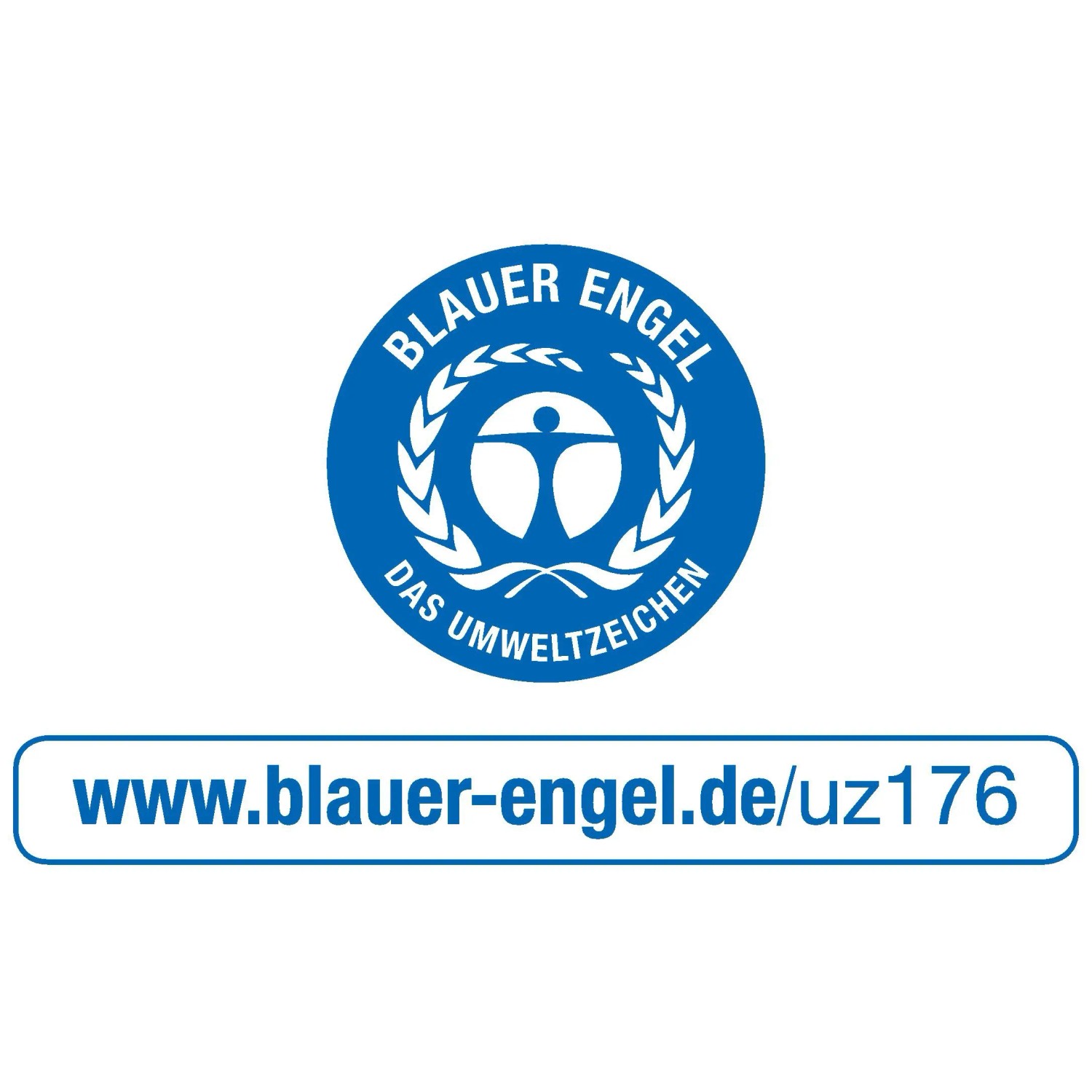 Blauer Engel Siegel für umweltfreundliches Aktionsparkett Eiche Landhausdiele.