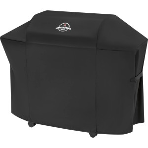 Schwarze Jamestown Wetterschutzhülle für Kane 4 Brenner Gasgrill, schützt vor Wind und Wetter.