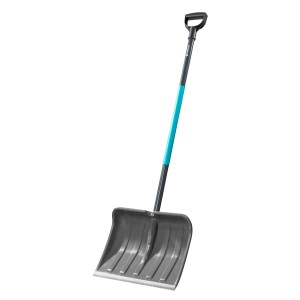 Gardena ClassicLine Schneeschieber, grau/türkis, für große Flächen.
