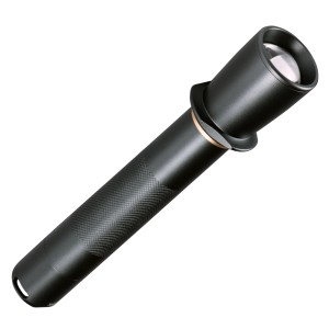 Schwarze LED's Work Taschenlampe, dimmbar und zoombar, für Camping und Outdoor-Aktivitäten.