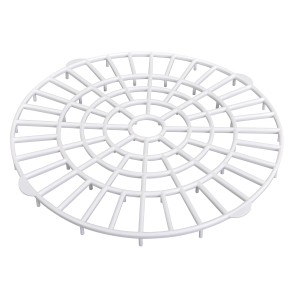 Einsatz für Silva Homeline Heißgetränkeautomat PK-HG 270, weißes Kunststoffgitter.