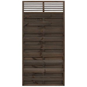 Sichtschutzzaun Element Wien Anthrazit lasiert 180 cm x 90 cm