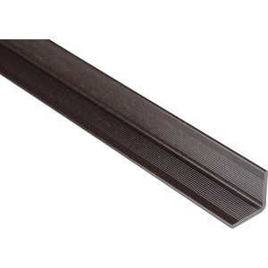 Kovalex WPC Wandabschlussleiste in Graubraun, 4x4x250 cm, für Terrassendielen.