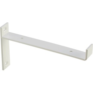 Weisse Industrial-Konsole im 2er-Set, 11x21 cm, für Regale & Regalböden.