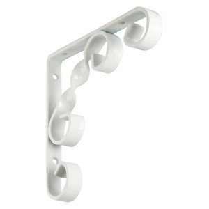 Weiße OBI Konsole Uranos, 115x115mm, für Regalböden und Wandregale.