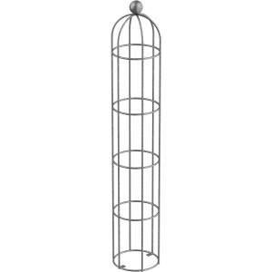 Feuerverzinkter Eleo Obelisk Messina Klein, eine Rankhilfe aus Metall für den Garten.