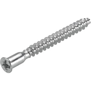 Hettich Verbindungsschraube, 6,9x80 mm, Stahl verzinkt für Möbelkorpus-Verbindungen.