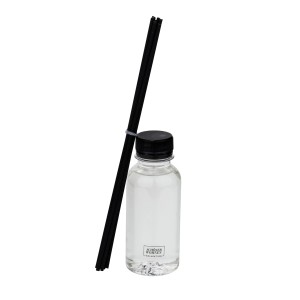 Schöner Wohnen Raumduft Cedar, 130ml, graues Glas mit Duftstäbchen.