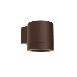 Moderne, braune Philips Fylx Außenwandleuchte aus Aluminium für E27 Leuchtmittel.