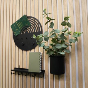 Denpanels Aufbewahrungsbecher für Akustikpaneele 10 cm x 10 cm x 12 cm Schwarz