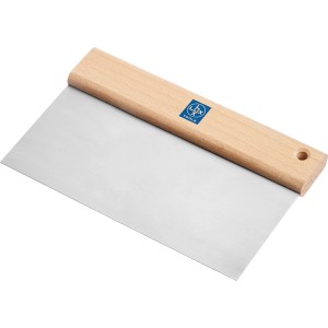 LUX Flächenspachtel, 20 cm breit, mit Holzgriff zum Auftragen von Spachtelmasse.