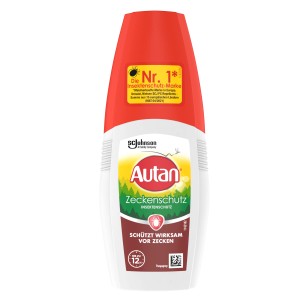 Autan Zeckenschutz 100ml Pumpspray zum Schutz vor Zecken und Mücken.