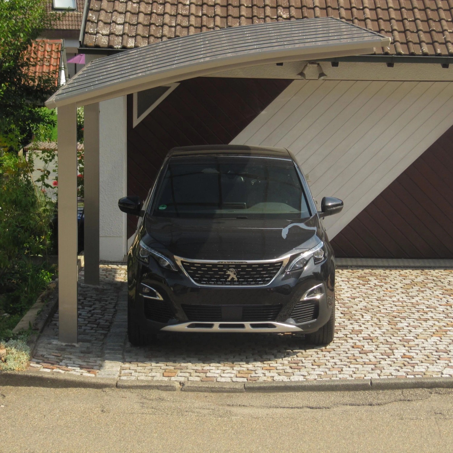 Ximax Alu Carport Portoforte Typ 80 Edelstahl-Look XL 301x495 cm Sonderfertigung_6