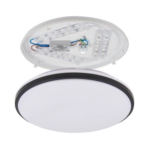 Eglo LED-CCT-Deckenleuchte Expert Margidore Ø 34 cm Schwarz