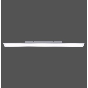 Moderne, chromfarbene LED-Deckenleuchte Flag von Paul Neuhaus, 120 cm lang.