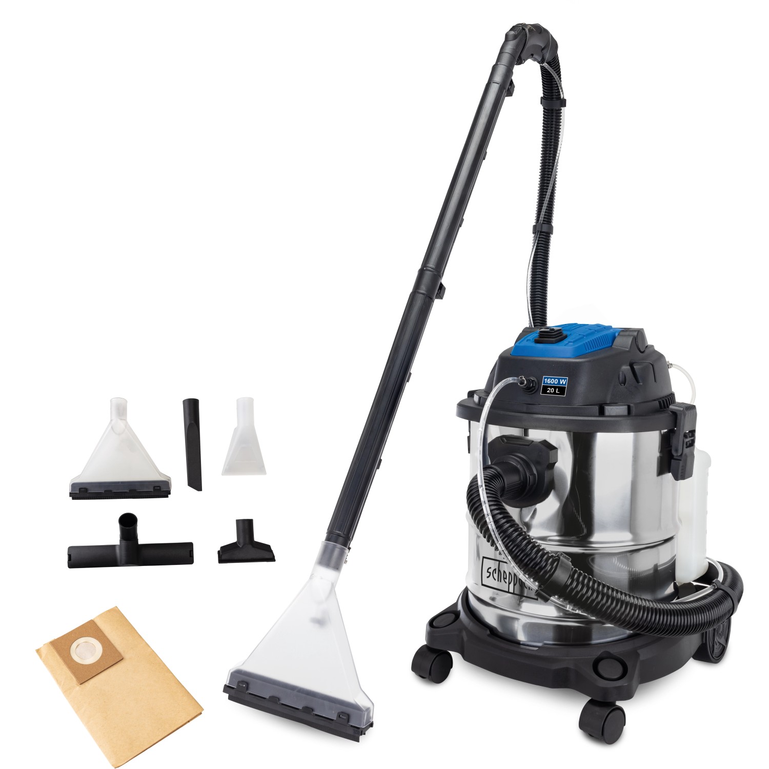 Scheppach Sprüh und Waschsauger SprayVac 20 mit 5 Funktionen 1600 W