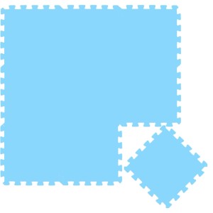 LittleTom Baby & Kinder Puzzlematte 30 x 30 cm 9 Stück Blau
