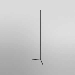 Schwarze Ledvance Smart+ WiFi Stehleuchte für die Ecke, 200 cm hoch.