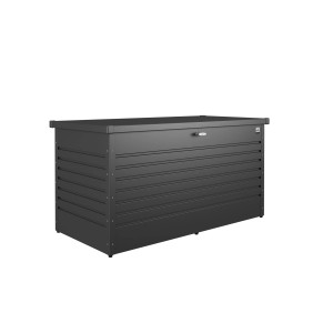 Biohort Freizeitbox 160 High, dunkelgrau-metallic, zur Aufbewahrung von Gartenutensilien.