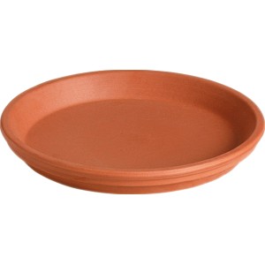 Deroma Untersetzer Cotto Garden, rund, Terrakotta, Ø 7,7 cm. Für Innen- und Aussenbereich.
