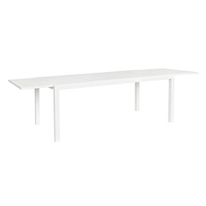 Weißer Yes Ausziehtisch Hilde, 200/300 cm, ideal für Garten und Terrasse.