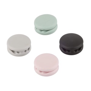 Fix-o-moll Kabelfixierer Macaron, 4er-Set in verschiedenen Farben.