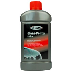 RS1000 Glanzpolitur 500ml für Autopflege: Lackpolitur mit UV-Schutz für Glanz und Farbauffrischung.