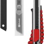 Einhell Cuttermesser mit Klingen und Magazin. Cuttermesser mit roten Akzenten.