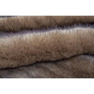 Kayoom Schaffell Imitat Crown 110, braun, 160x230 cm. Flauschiger Kunstfell Teppich imitiert echtes Fell.
