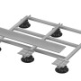 GS Terrassen Halter für Rinne Proside, 200x20x200 mm, Alu blank, zur Befestigung von Terrassendielen.