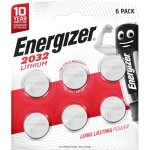 Energizer Knopfzelle Lithium CR 2032 6 Stück