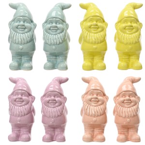 Deko-Figur Zwerg 8-fach Sortiert Keramik 10,2 cm Farbauswahl