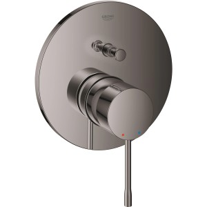 Grohe Essence Unterputz Wannenarmatur in Hard Graphite: Einhandmischer mit Umsteller für Wanne/Brause.