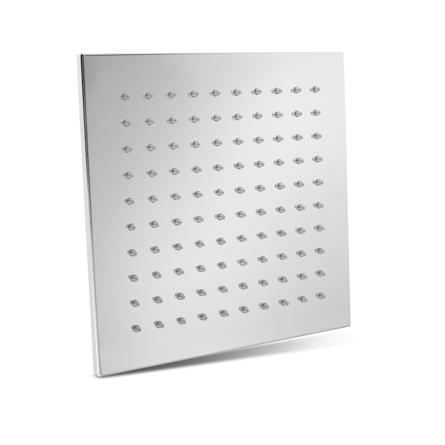 Quadratische baliv Kopfbrause KBR-20.40 aus Edelstahl für die Dusche.