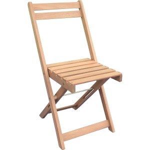 Klappbarer Stuhl aus geöltem Akazienholz, Teil der 3-tlg. Balkon-Sitzgruppe Sorata.