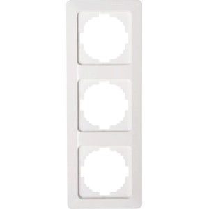 Kopp Abdeckrahmen 3-fach Milano, weiß, für Schalter und Steckdosen