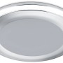 Runder Trio LED Einbaustrahler Aura, 5W, 450lm, Chromoptik für Deckenmontage.