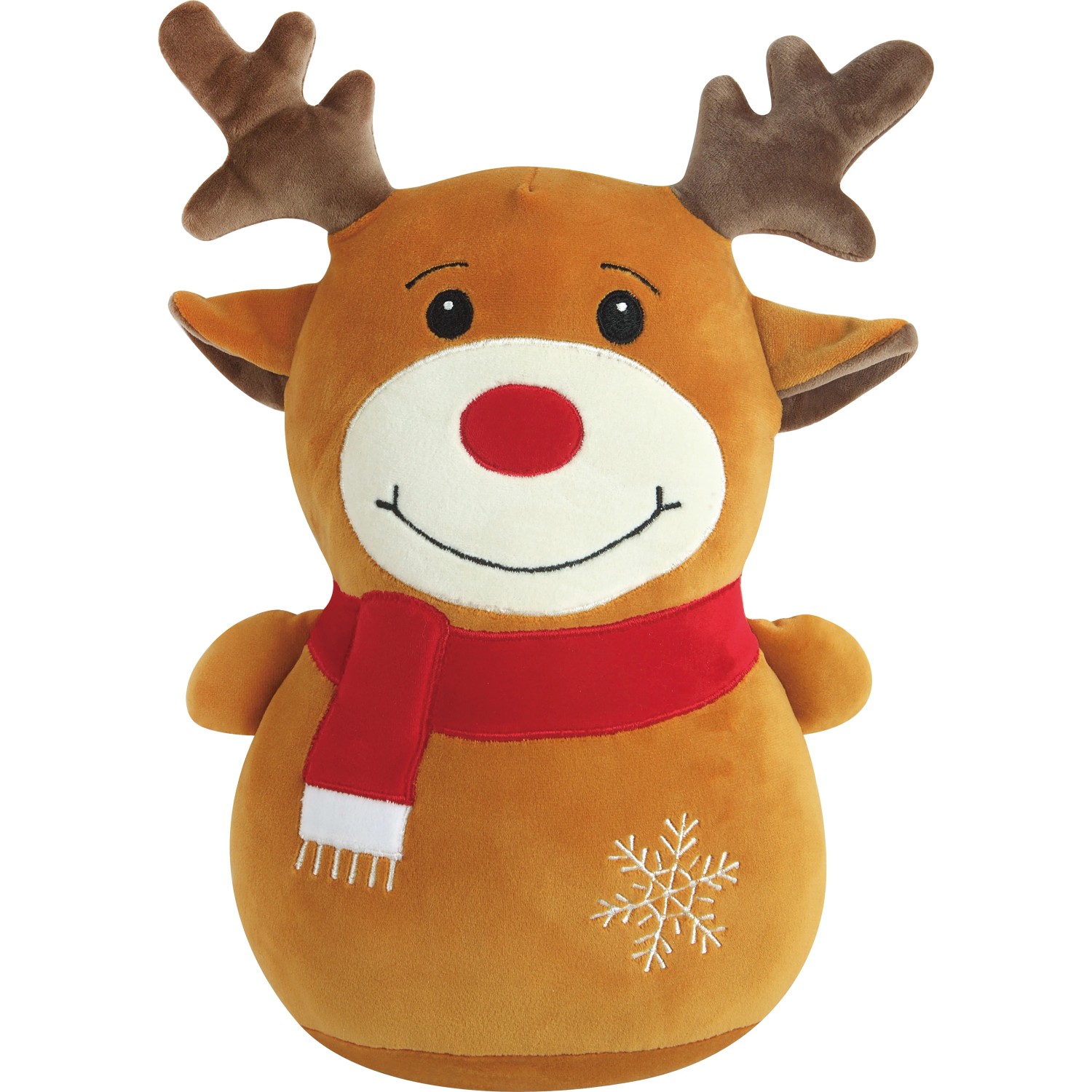 VHC Brands Rentier Mit Kranz Figur - 29,2 Cm, Metall & Holz, Weihnachtsdeko
