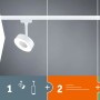 Paulmann URail Schienenspot Cover in Signalweiß, LED-Schienensystem für flexible Beleuchtung.