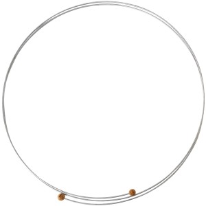 Bellissa Stützdraht M, 300 cm, verzinkt, für Rankhilfen, mit Korkkugeln als Endenschutz.