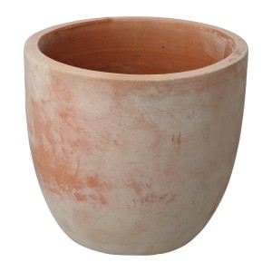 Großer, runder Pflanztopf Nancy, Ø 42 cm, aus Terrakotta für Garten und Terrasse.