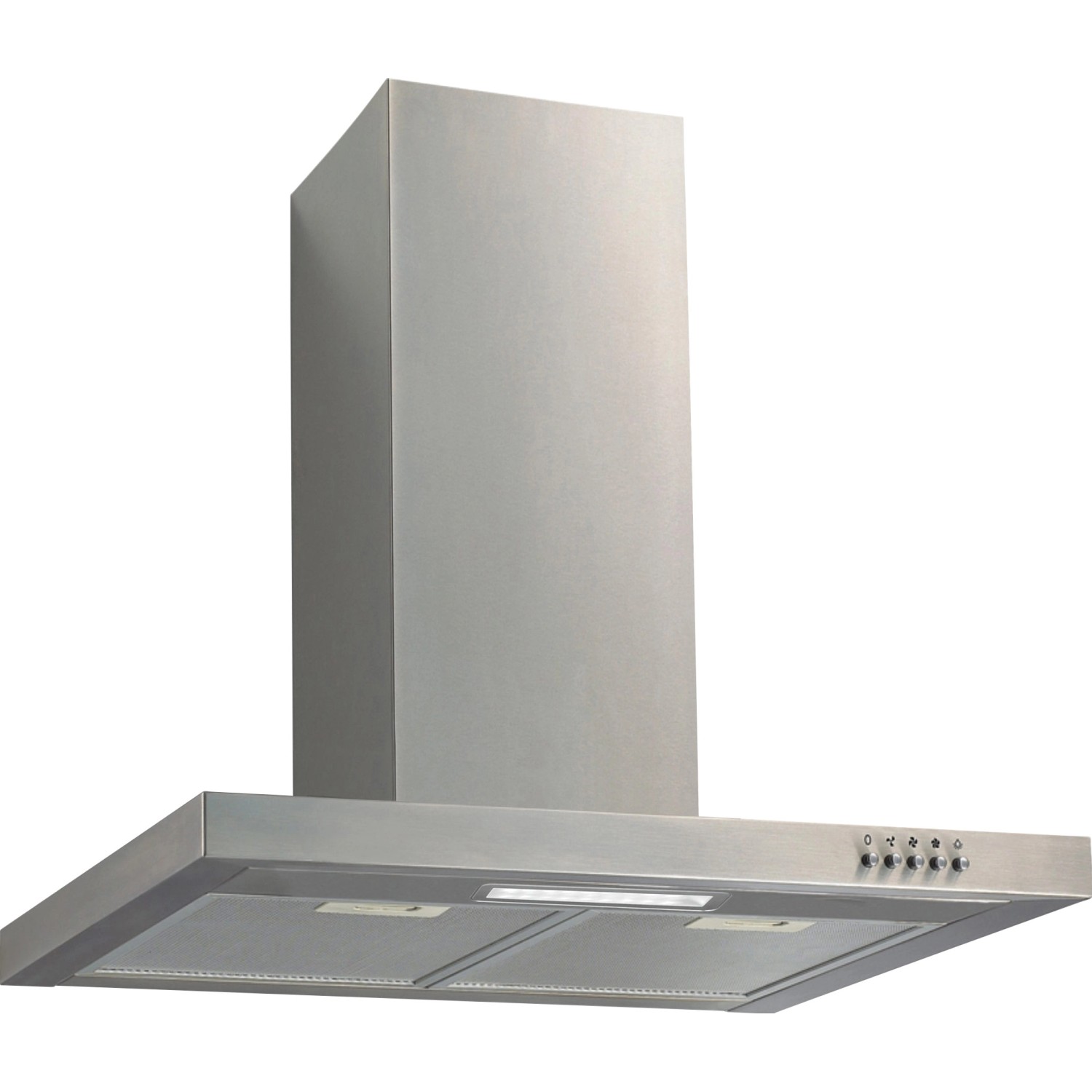 Edelstahl Dunstabzugshaube für Flex-Well Küchengeräte-Set, Wandmontage.