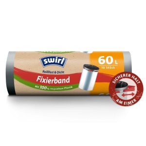 Swirl® Fixierband-Müllbeutel 60 l 10 Stück