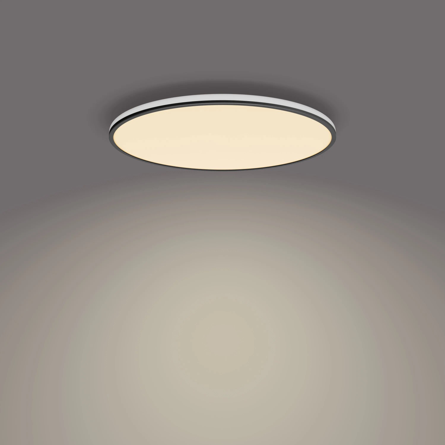 Schwarze Philips LED-Deckenleuchte Ozziet mit SceneSwitch und 3900 Lumen.