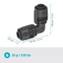 Gardena L-Stück 13 mm für Micro-Drip-System, 2er-Set zur Richtungsänderung von Rohren.